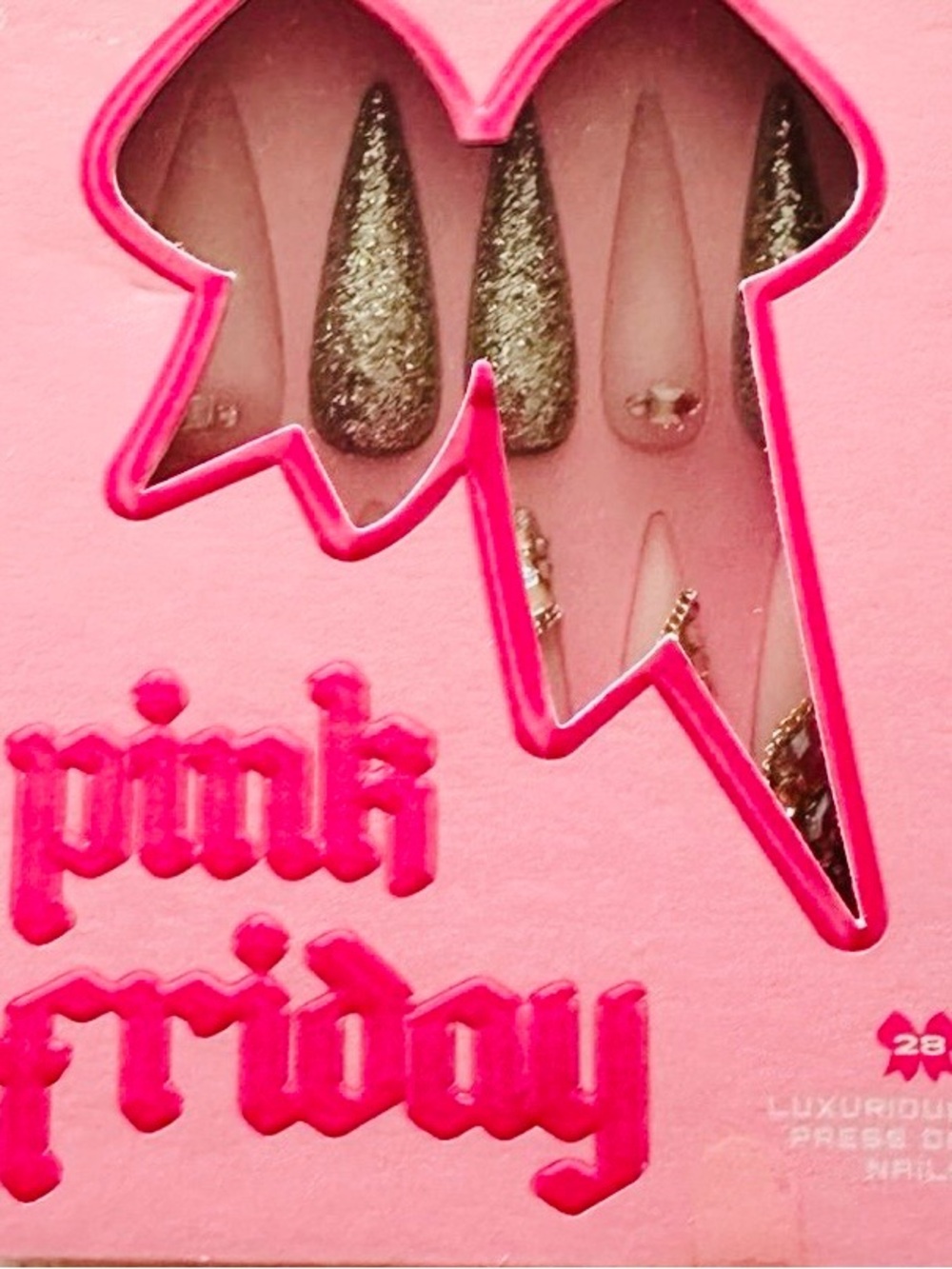 Pink Friday Nails Mogul in Stiletto XL